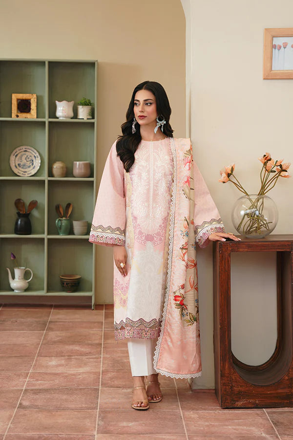 Danir - Rose Pink with Tribal Print & Creme Yellow Accents