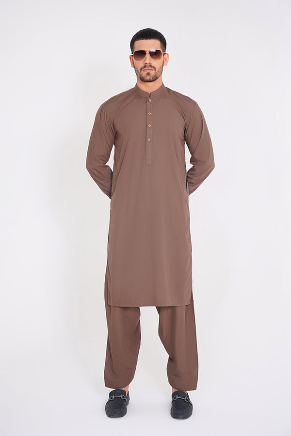 Walnut Shalwar Kameez for Men