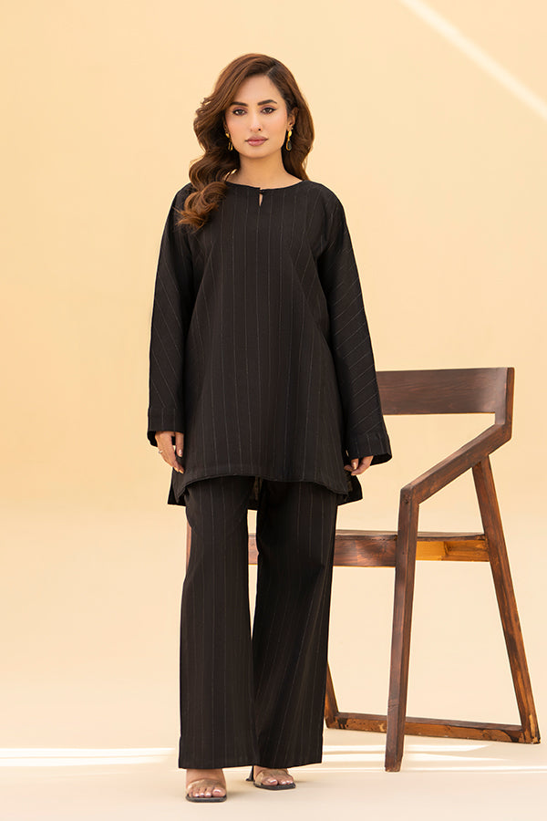 Black Khaddar Co-ord Set