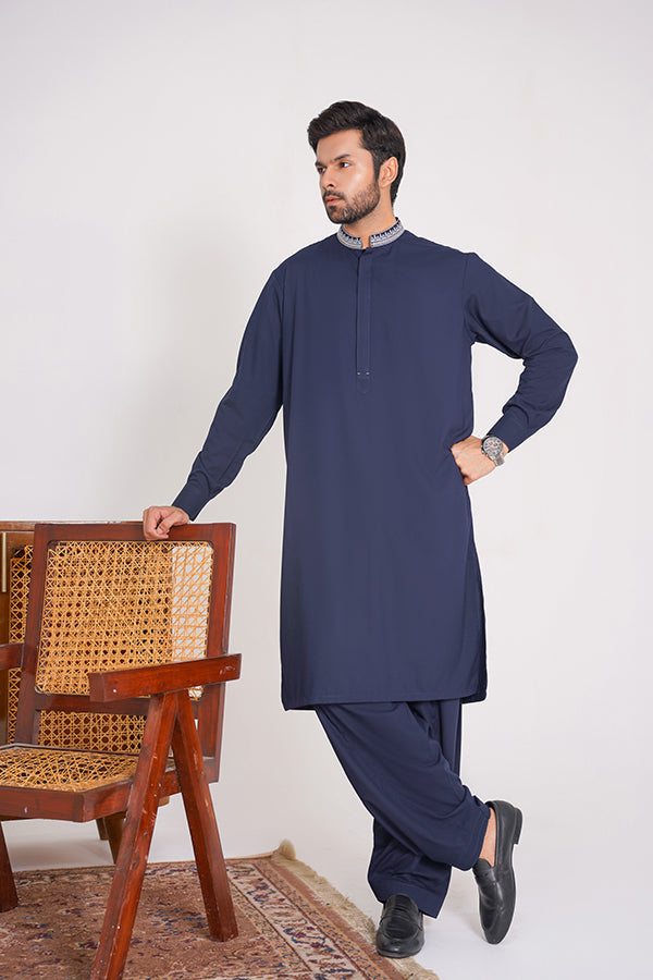 Night Blue Men Shalwar Kameez