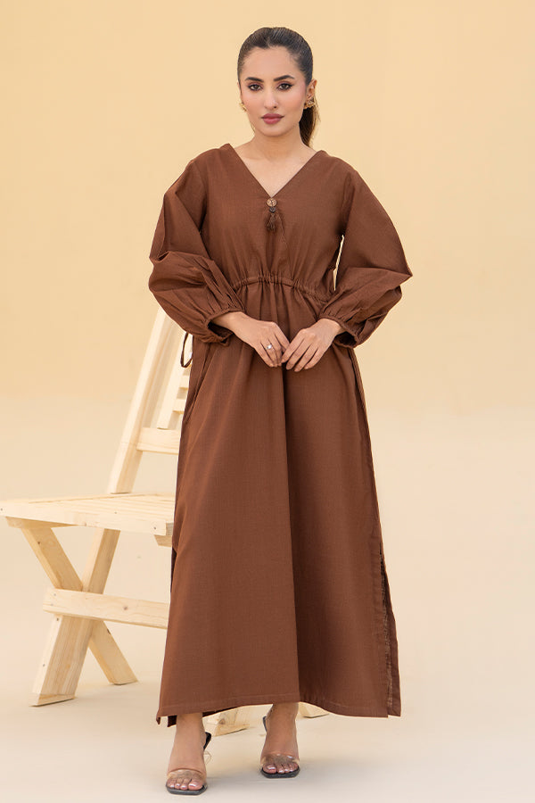 Chocolate Brown Khaddar Co-ord Set