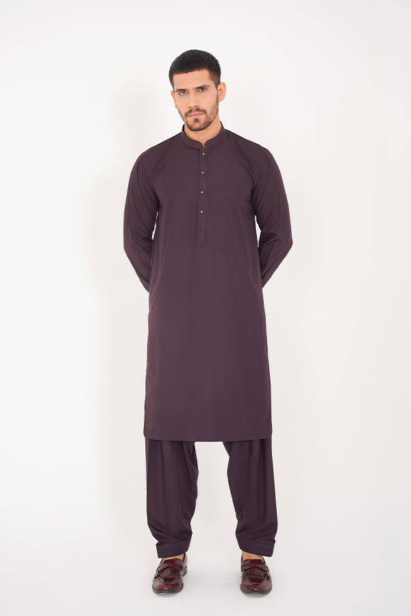 Plum Men Shalwar Kameez